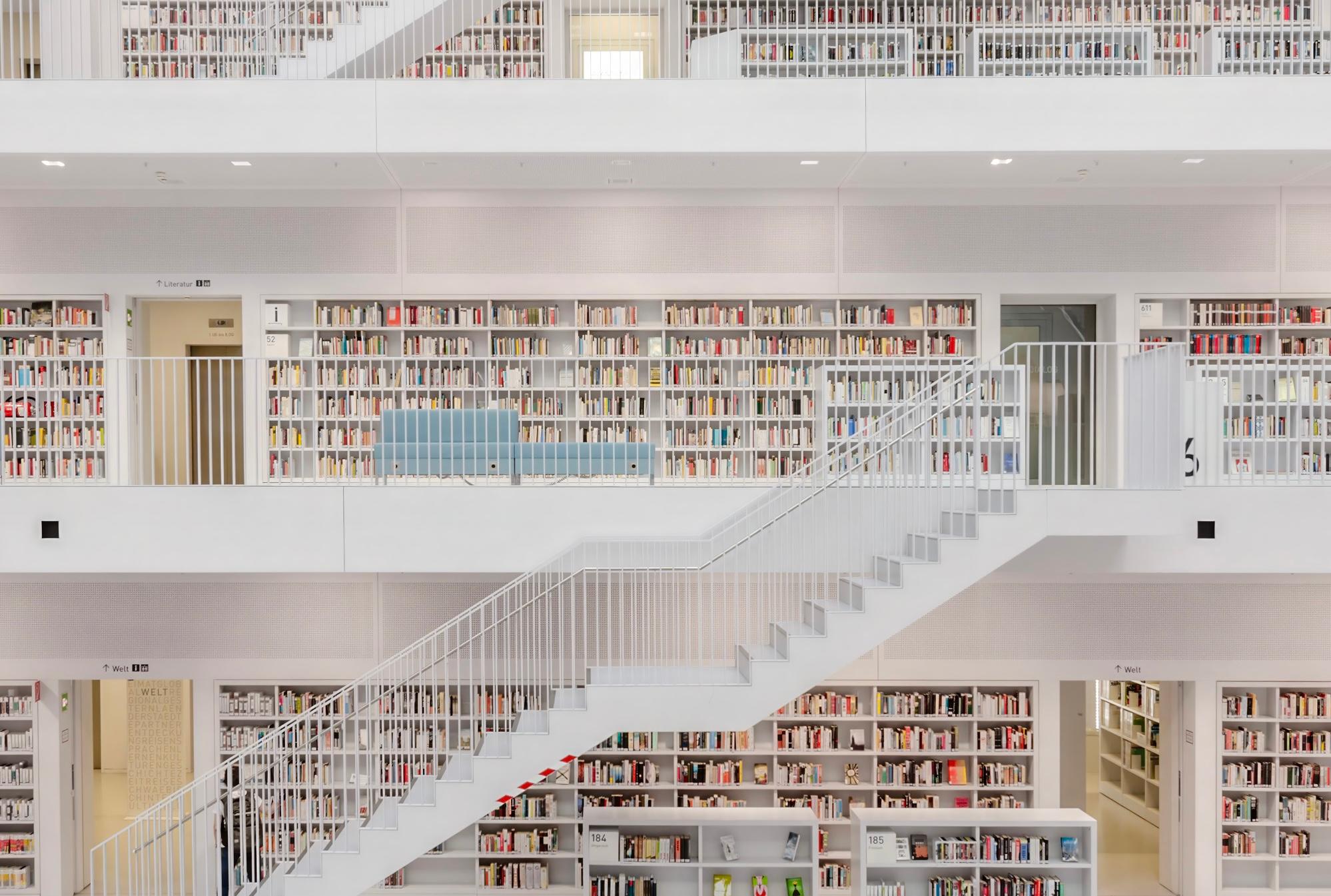 Stuttgart library - color photography For Sale 5