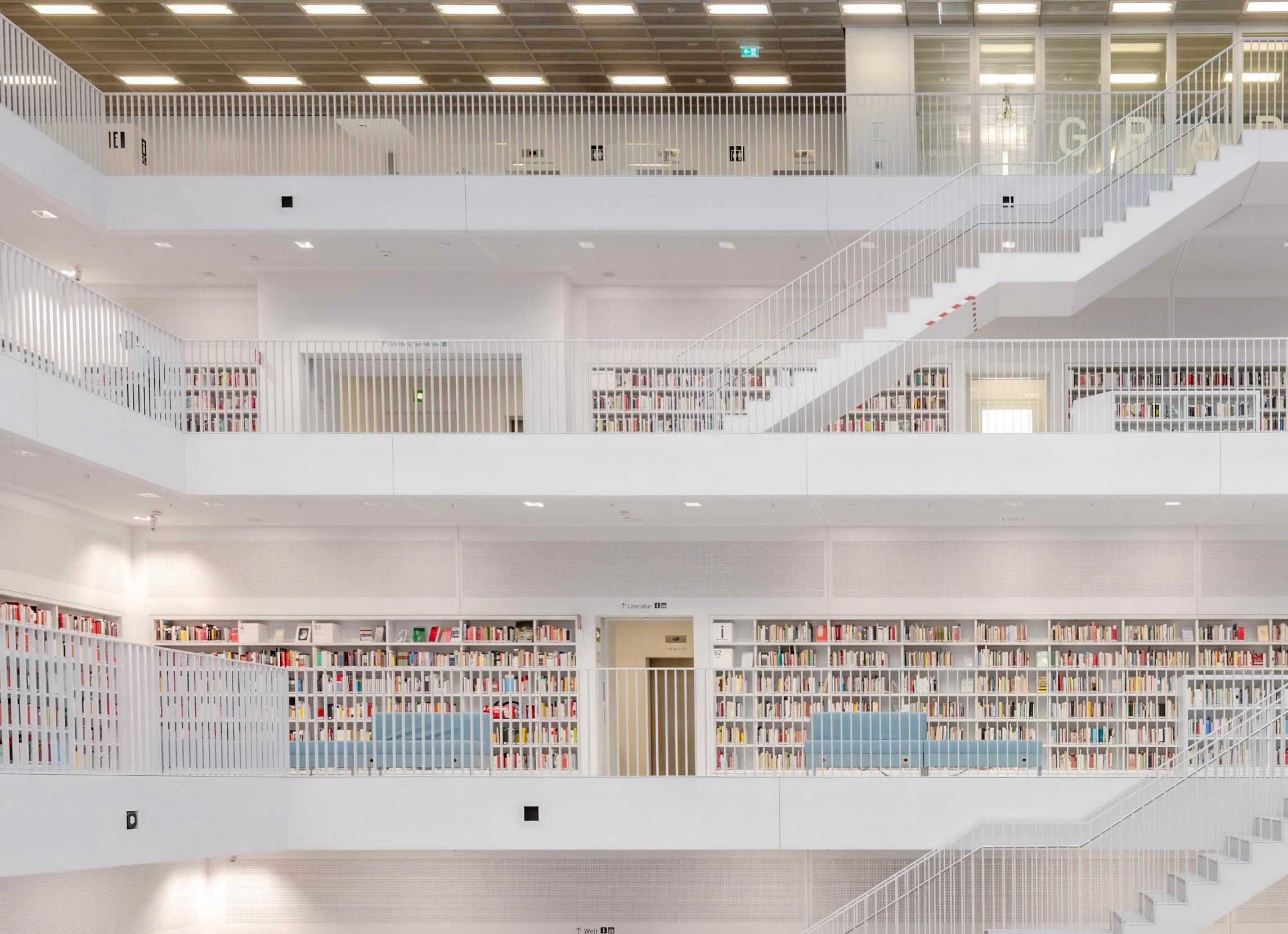 Stuttgart library - color photography For Sale 6
