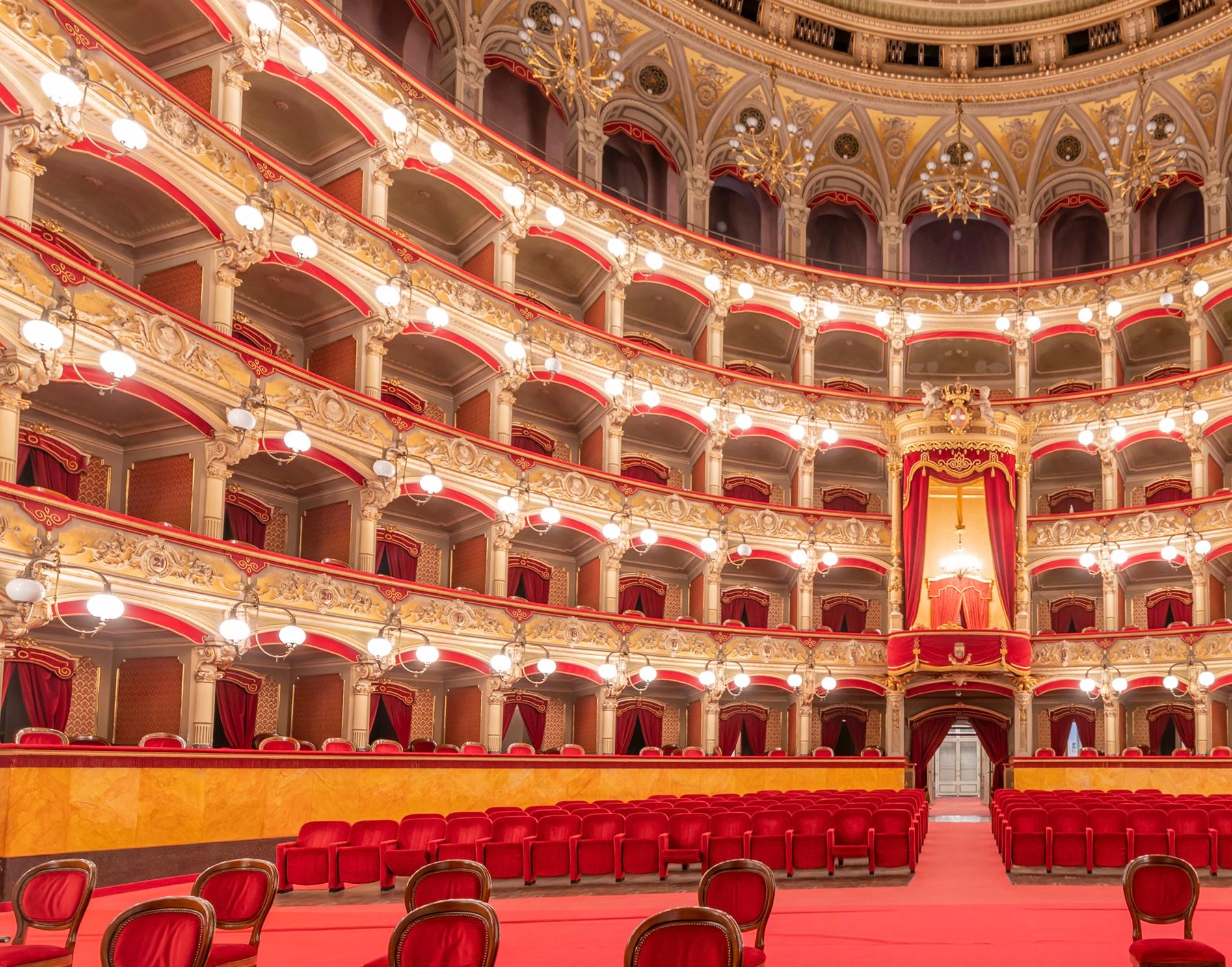 Teatro Massimo Bellini, Sicily - color photography For Sale 1