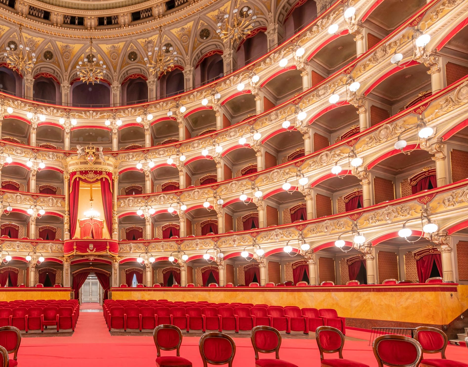 Teatro Massimo Bellini, Sicily - color photography For Sale 2