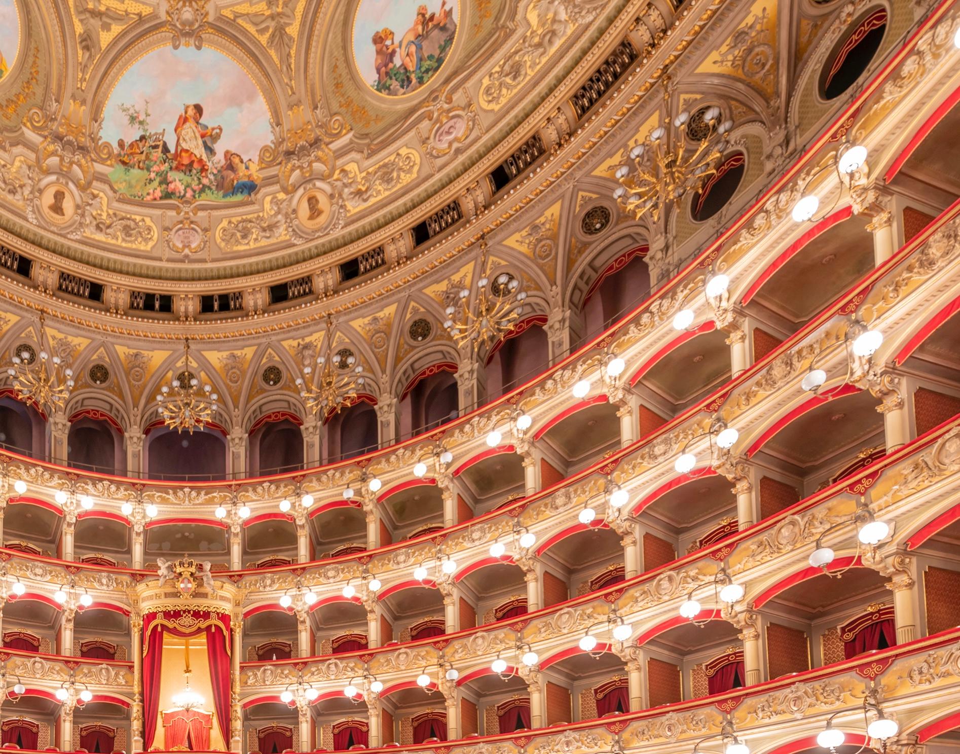 Teatro Massimo Bellini, Sicily - color photography For Sale 3