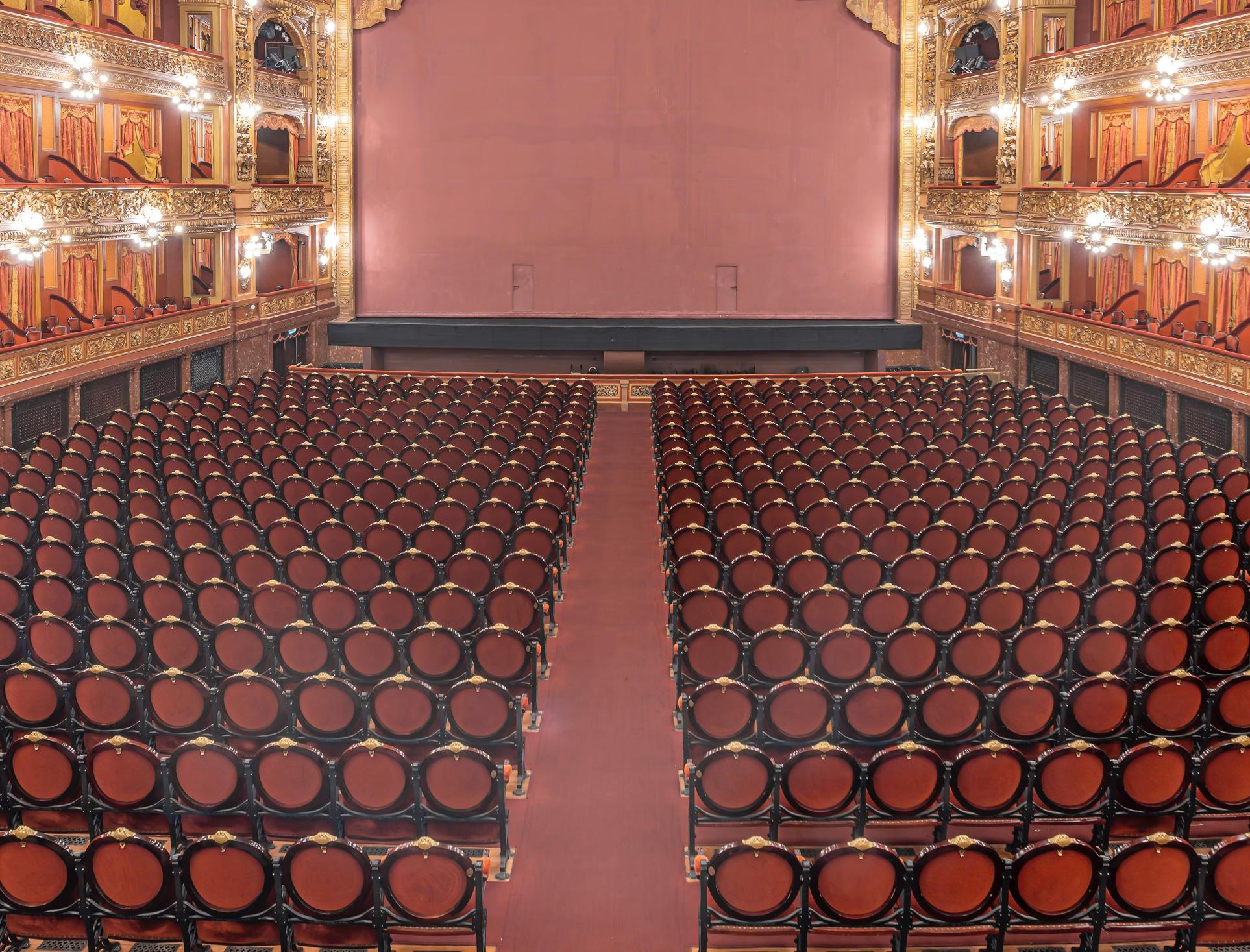 Theatre Colon Buenos Aires - color photography - Brown Color Photograph by Richard Silver