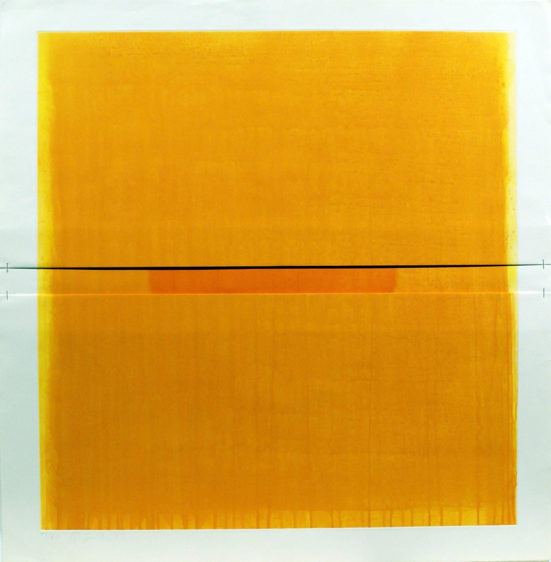 Richard Smith Abstract Print - Orange