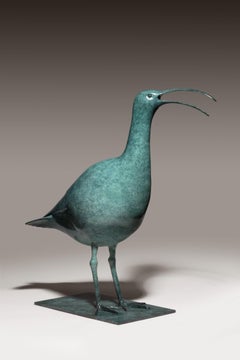 'Calling Curlew' Solid Bronze Nature & Wildlife Sculpture by Richard Smith