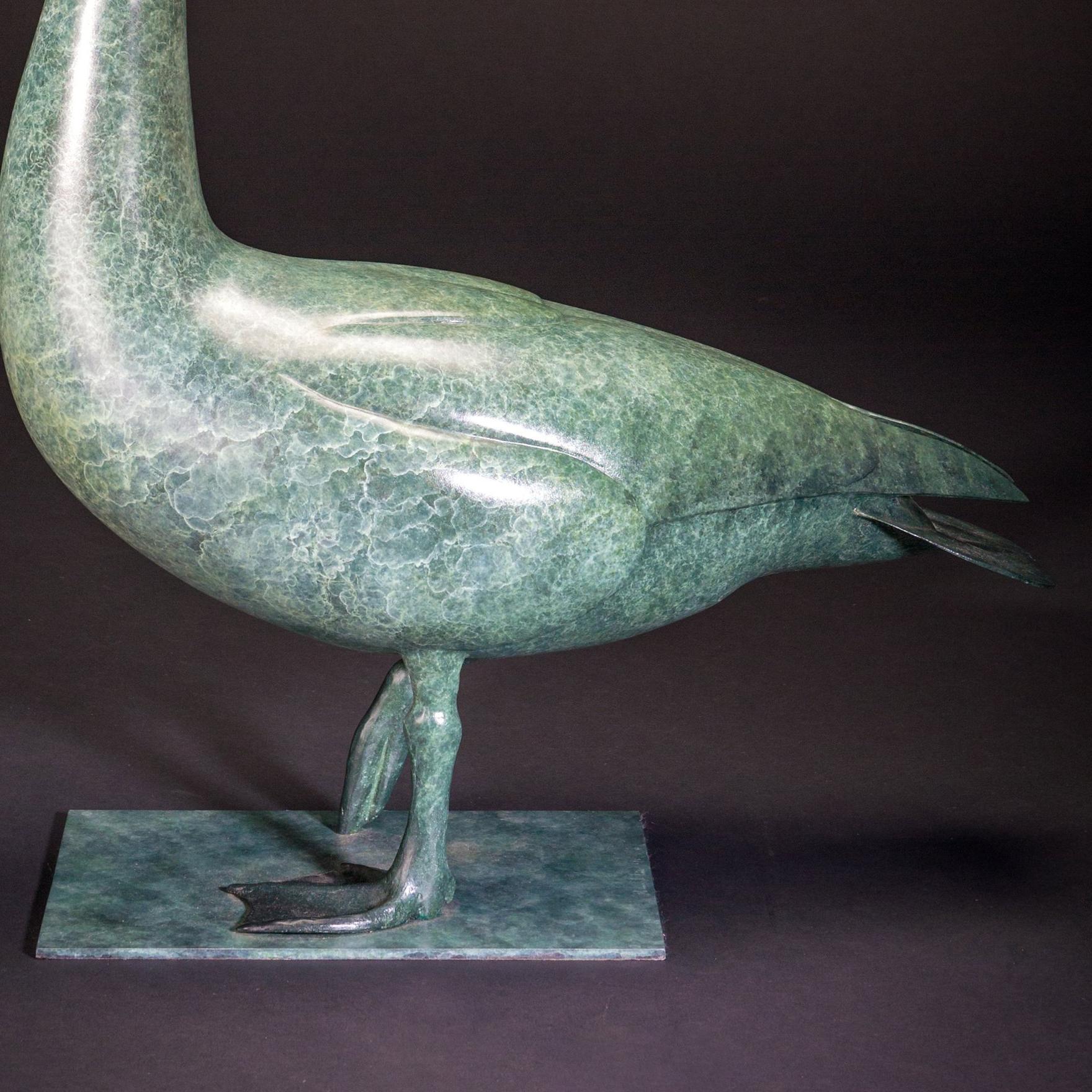 'Goose' is a stunning sculpture full of character. As a gamekeeper, Richard Smith understands and loves the animal he sculpts - he lives and breathes nature!

Richard Smith has gained an international reputation for his works of art, he has