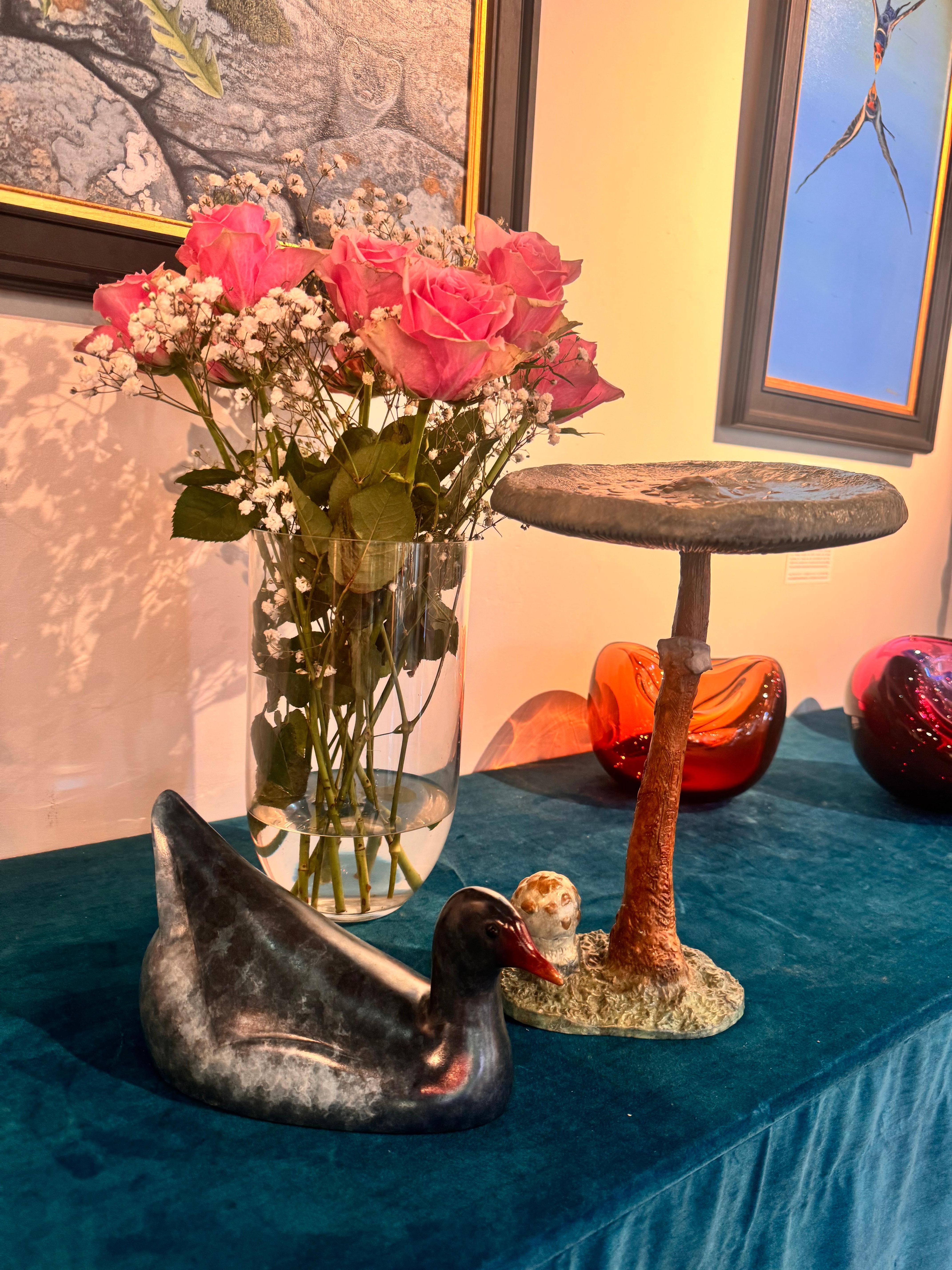 Sculpture contemporaine en bronze d'un champignon parasol in woods, wildlife, fungi en vente 4