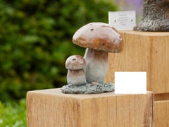 Contemporary Bronze Sculpture of a Penny Bun Mushroom, woodland, nature wildlife