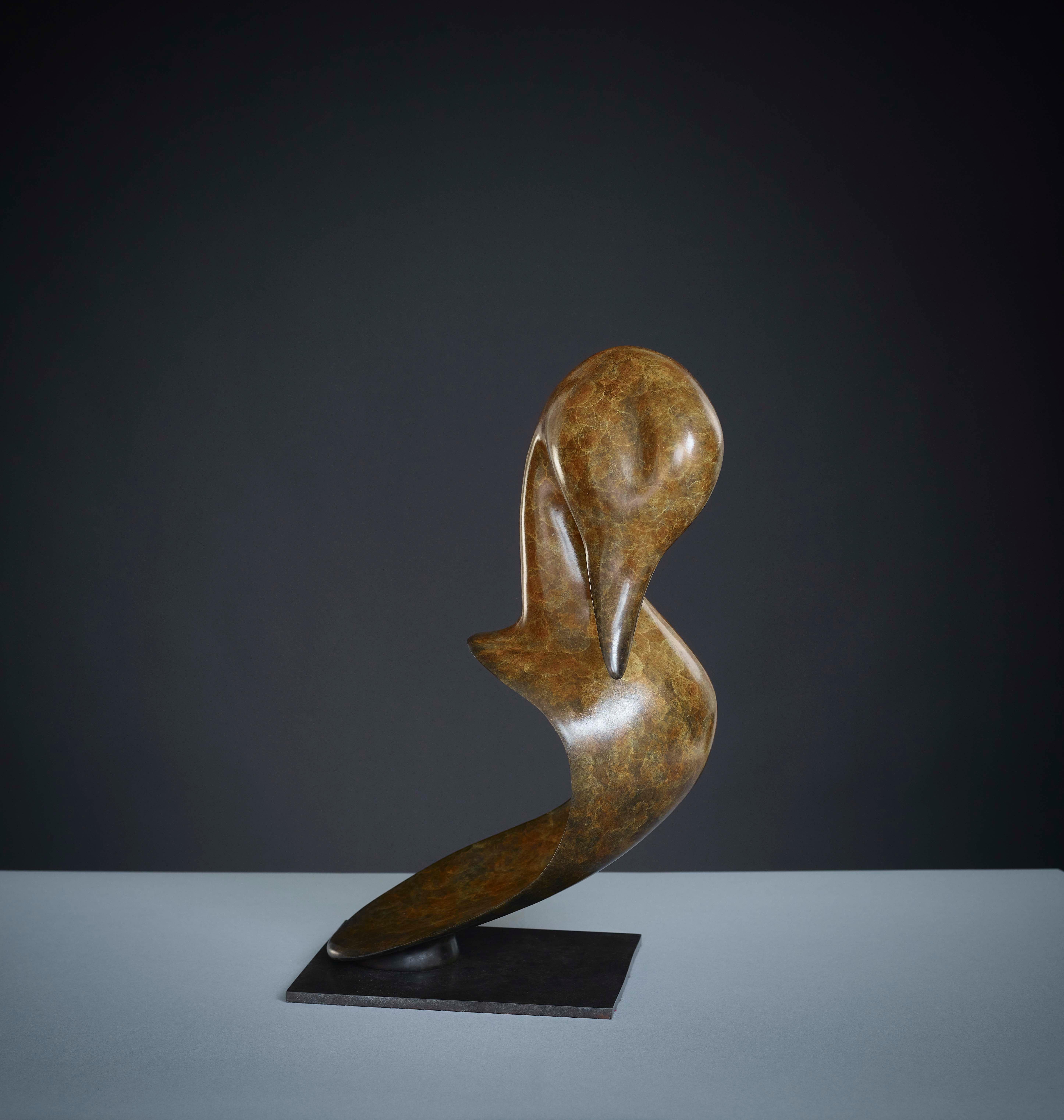 Grande sculpture contemporaine de faune en bronze « Tête de pique » de Richard Smith en vente 1
