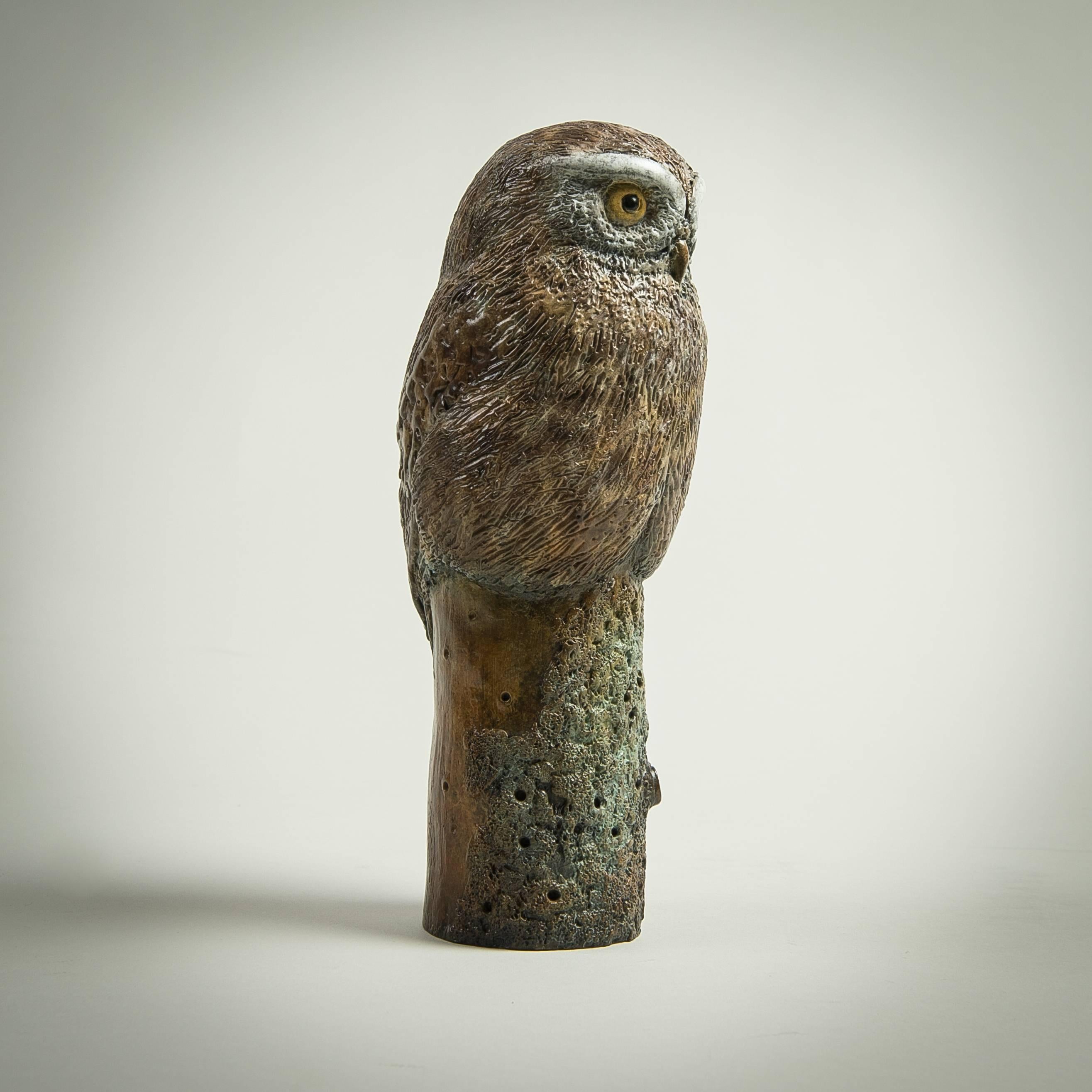 Sculpture contemporaine en bronze massif 