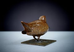 Contemporary Wildlife Sculpture of a Water Bird 'Woodcock' by Richard Smith