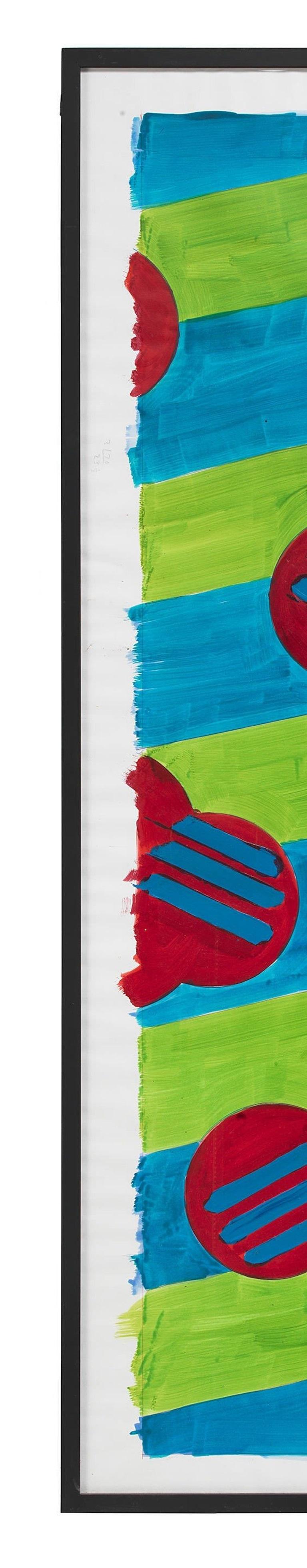 2012
Buntstift und Acryl auf Papier
Signiert, betitelt und datiert
H153 X B84 cm