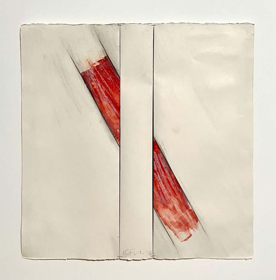 Original Abstract Collage Painting British American Pop Artist Richard Smith