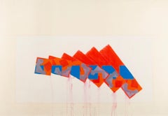 Untitled (Kite Painting), Gouache, Watercolour by Richard Smith, 1983