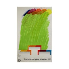 1972 Originalplakat von Richard Smith - Olympische Spiele in München