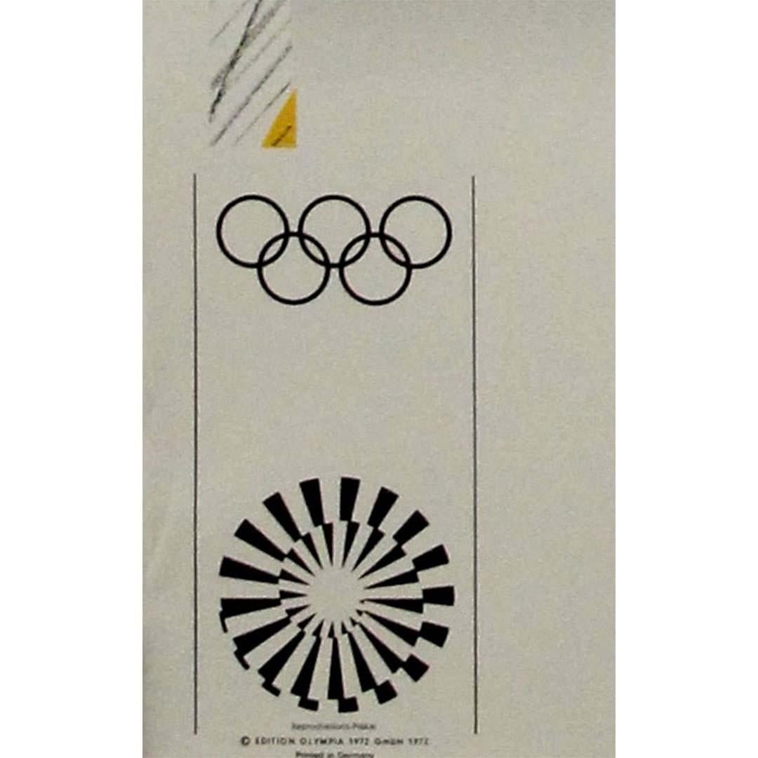 1972 Original poster by Richard Smith - Munich Olympic Games For Sale 2