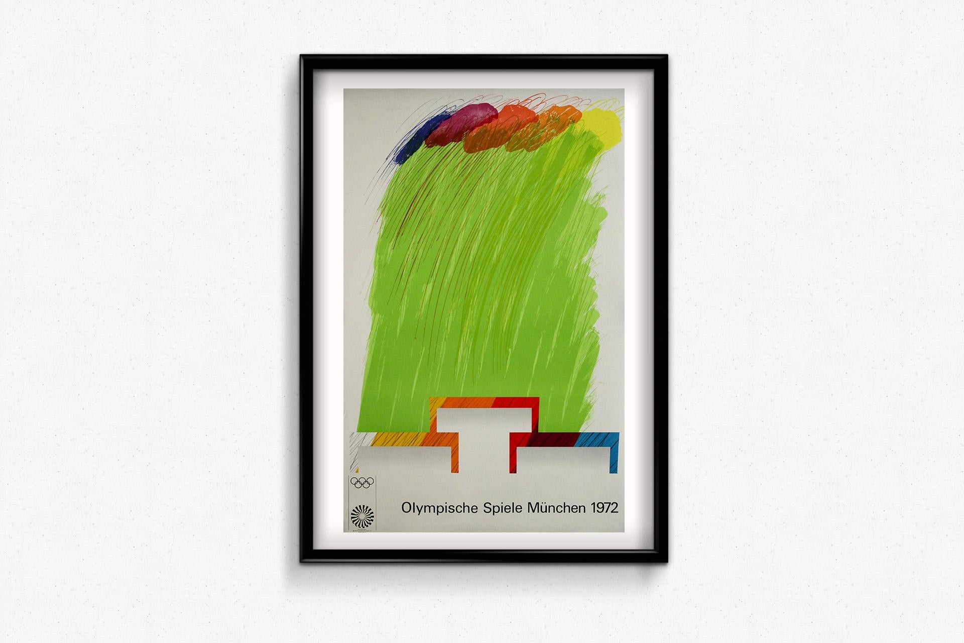 1972 Original poster by Richard Smith - Munich Olympic Games For Sale 3