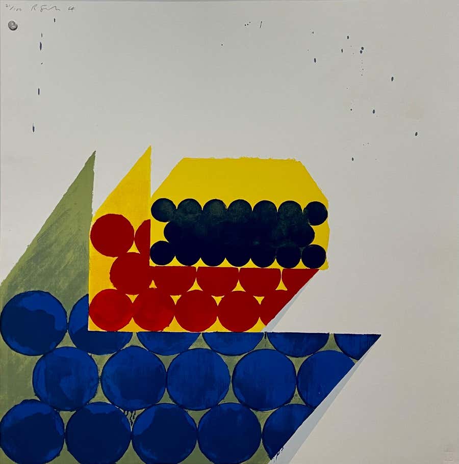 Abstract Minimalist Color Silkscreen Print Richard Smith On The Bowery Pop Art