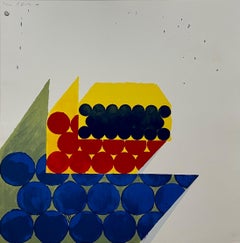 Serigrafia astratta minimalista a colori Richard Smith On The Bowery Pop Art