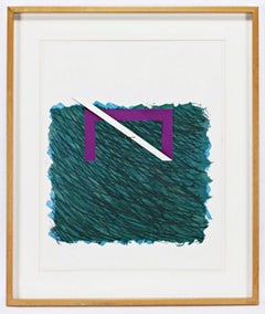 Bramble, 1970 abstract lithograph by British Pop art pioneer Signed/N, Framed