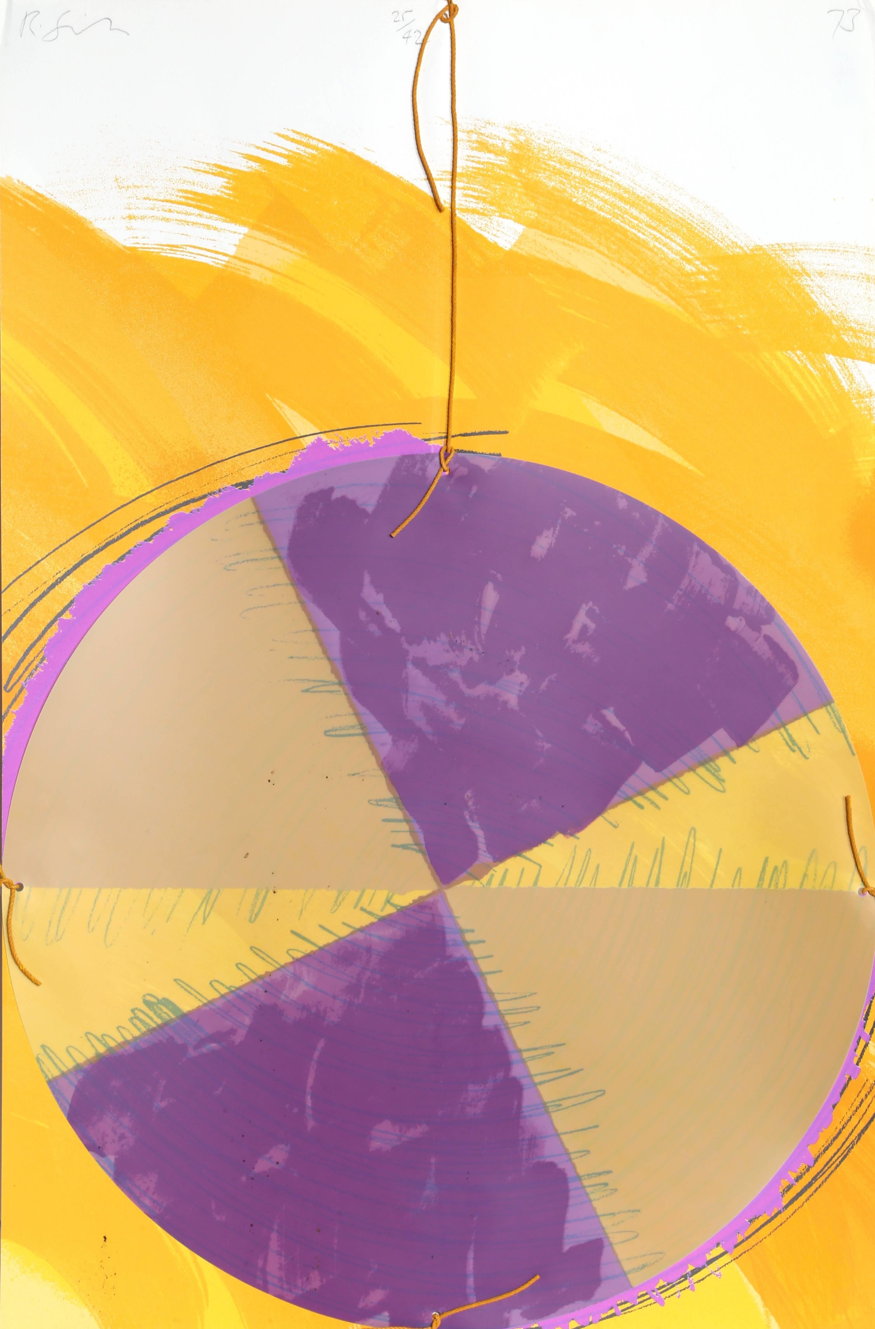 Times Square Remembered 3, Abstract Mixed Media Print by Richard Smith