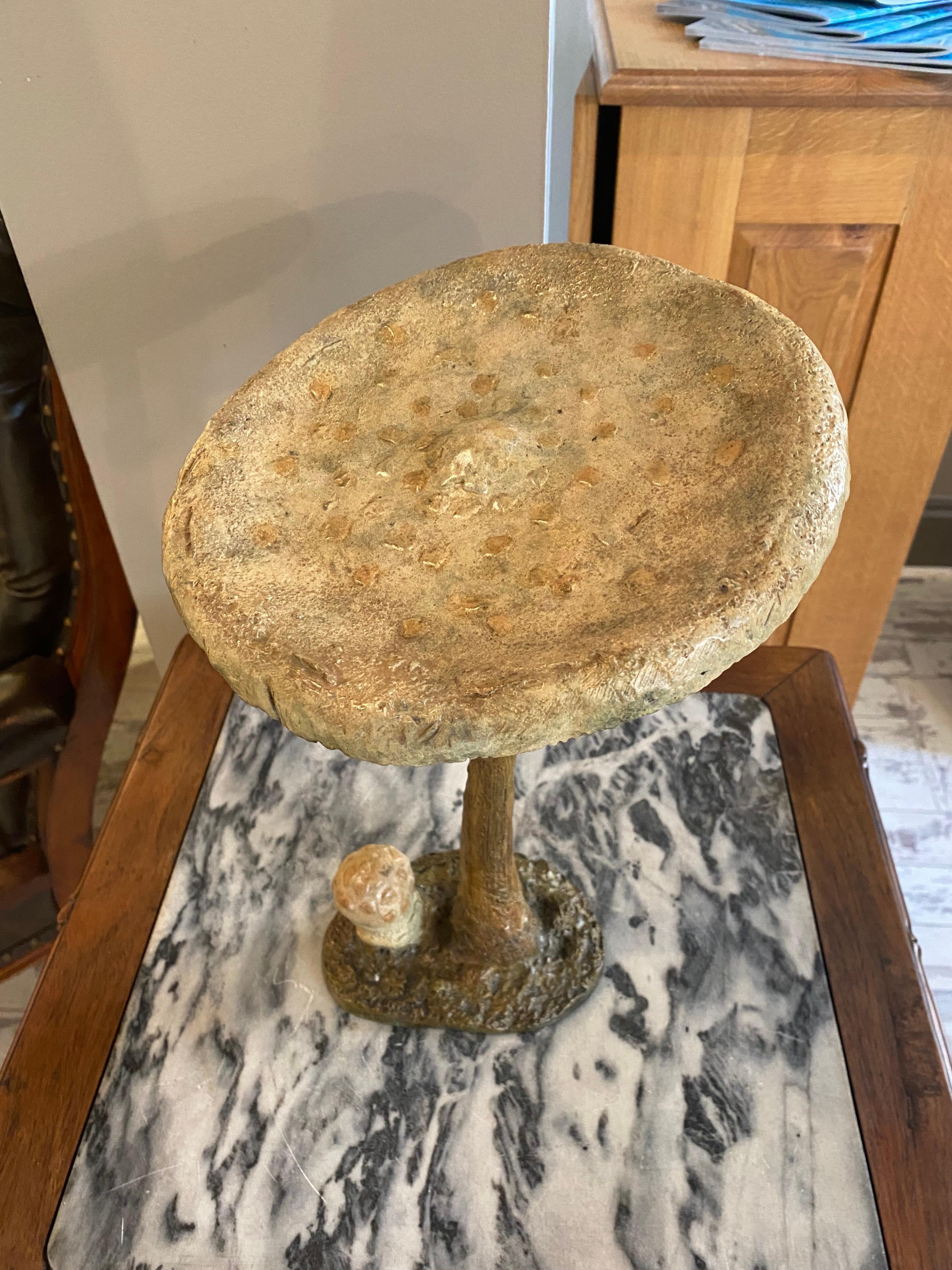 'Parasol Mushroom' Contemporary bronze sculpture of a mushroom, Wildlife For Sale 2