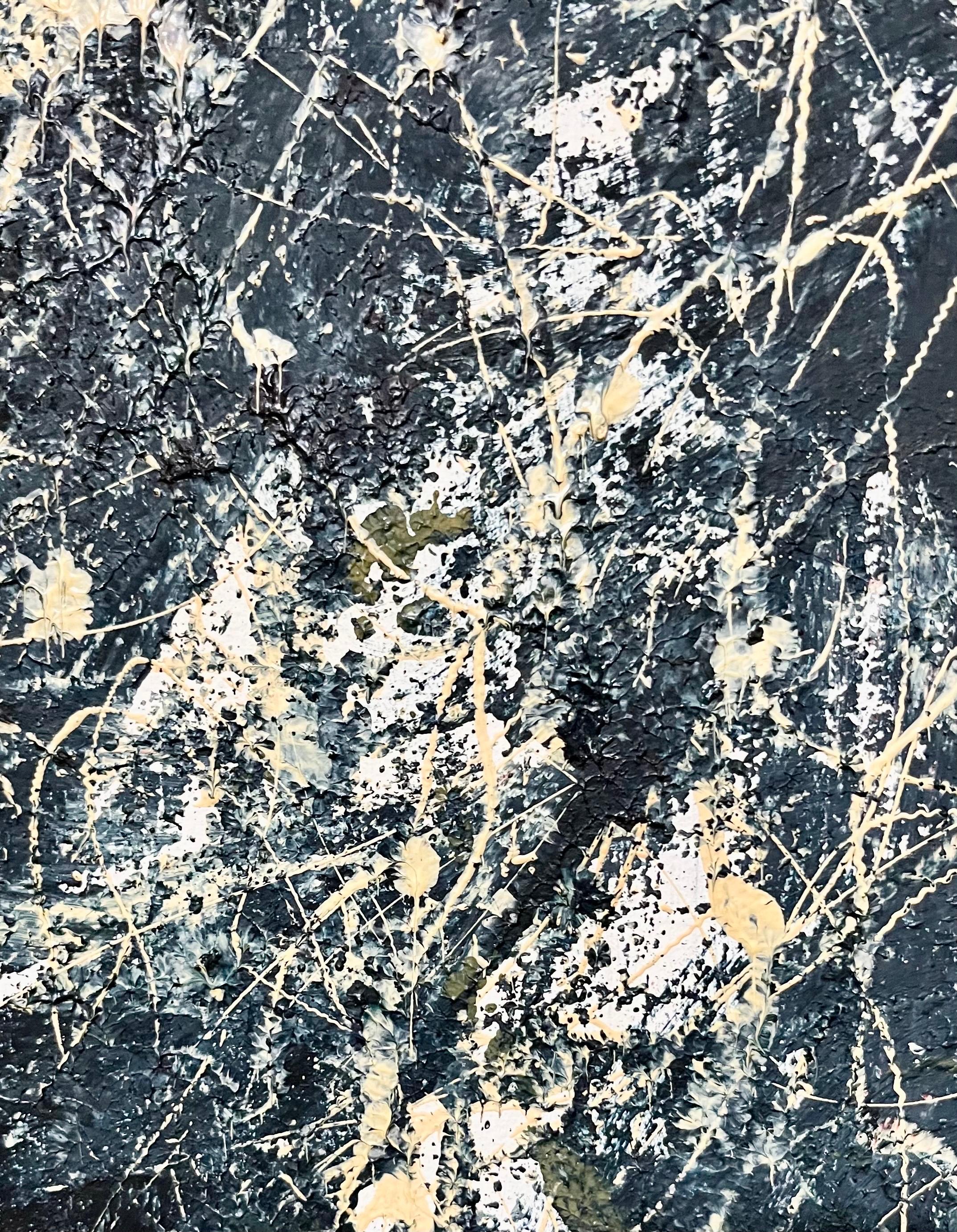 Bold Graphic Abstract Expressionist Mixed Media Painting Richard Snyder NYC Art For Sale 2