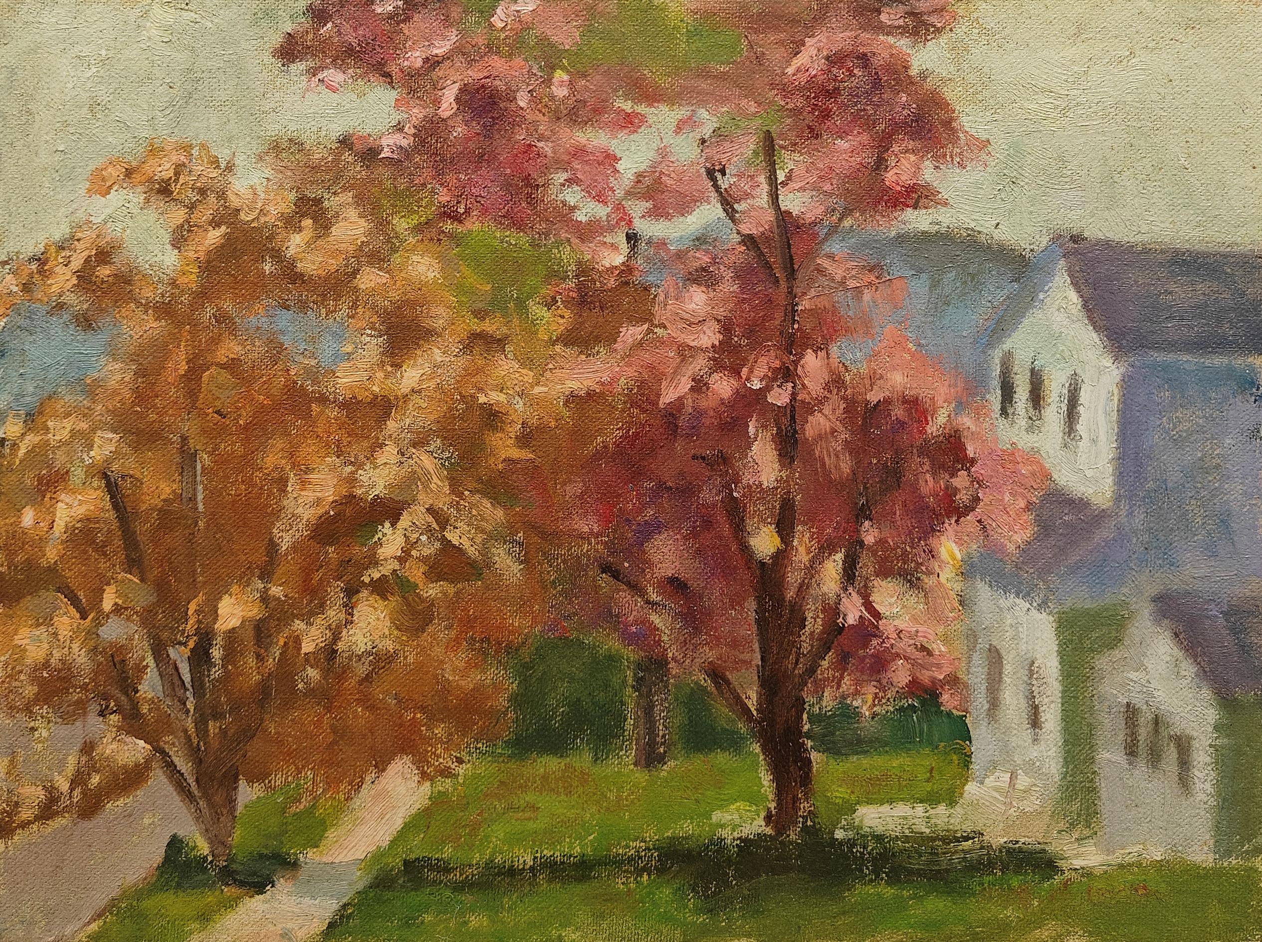 Richard Stalter
In the Neighborhood
Oil on canvas laid on board
8 7/8 x 12 inches


Richard Stalter was born in Dayton, Ohio, on April 27, 1934. He developed an interest in art at a very early age, gaining recognition for his work in both grade