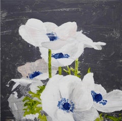 Anemone, Contemporary, Floral Study, Painting