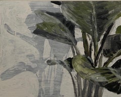 "Tropical Plant, " Contemporary, Abstract, Still-Life, Tropical Plant