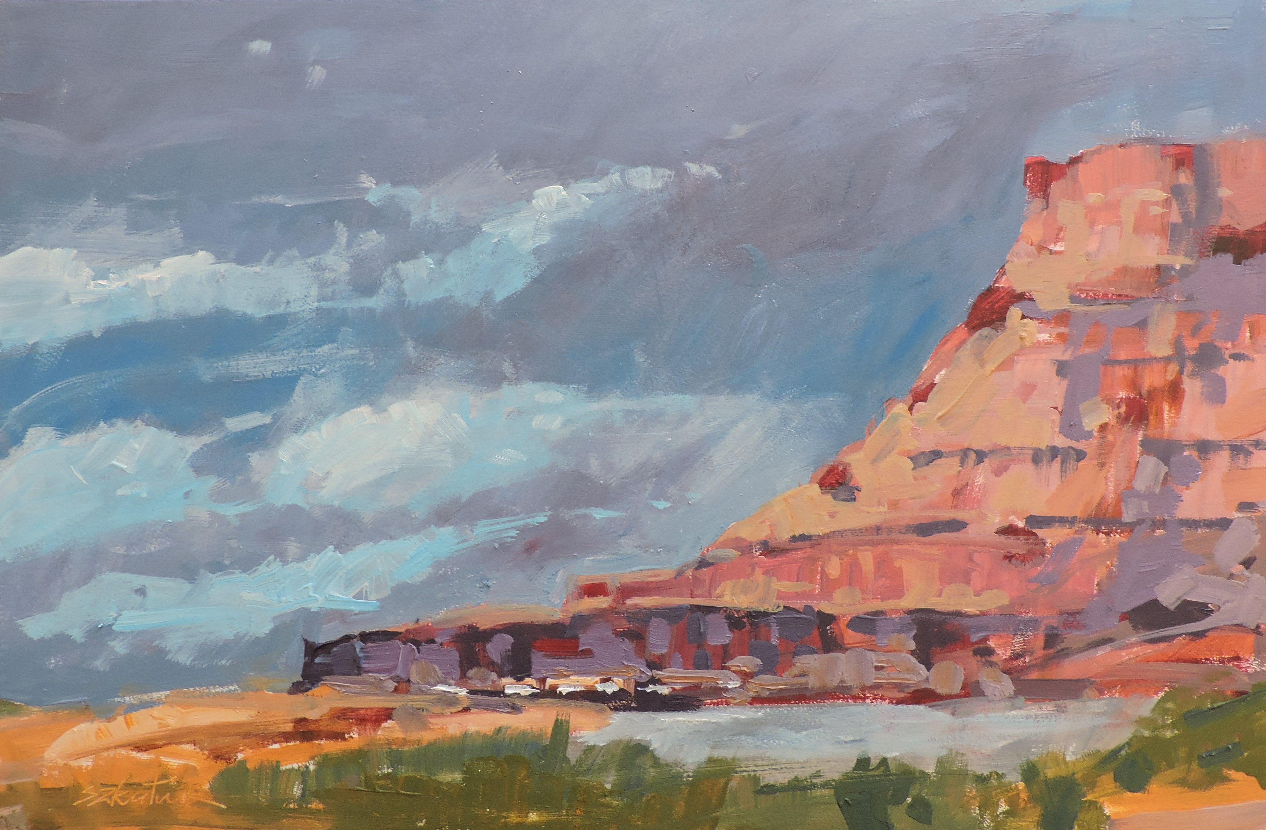 Richard Szkutnik Landscape Painting - After the Storm, Painting, Oil on Other