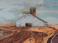 Barn, Painting, Oil on Other