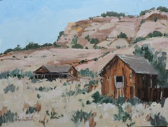 Canyon Farm, Painting, Oil on Wood Panel