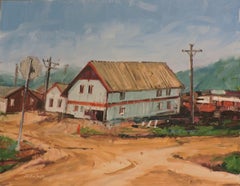 Corner Lot, Painting, Oil on Wood Panel