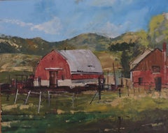 Country Life, Gemälde, Öl auf Holzplatte