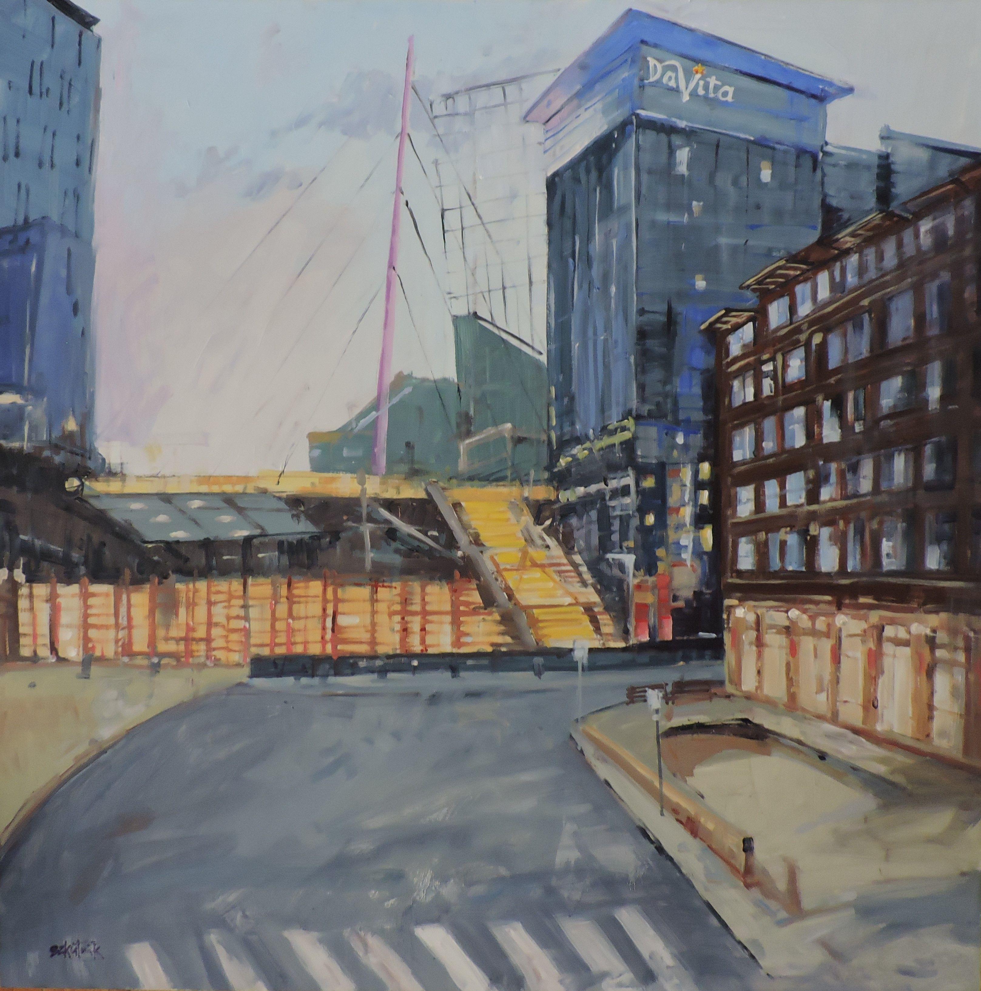 DaVita, Pittura, Olio su altro - Painting di Richard Szkutnik