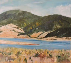 Eagl Lakee Nest, Painting, Oil on Wood Panel