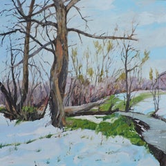 Edge of Creek, Painting, Oil on Canvas