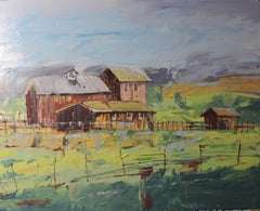 Farm, Painting, Oil on Other