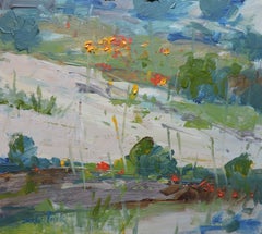 Field Flowers, Painting, Oil on MDF Panel