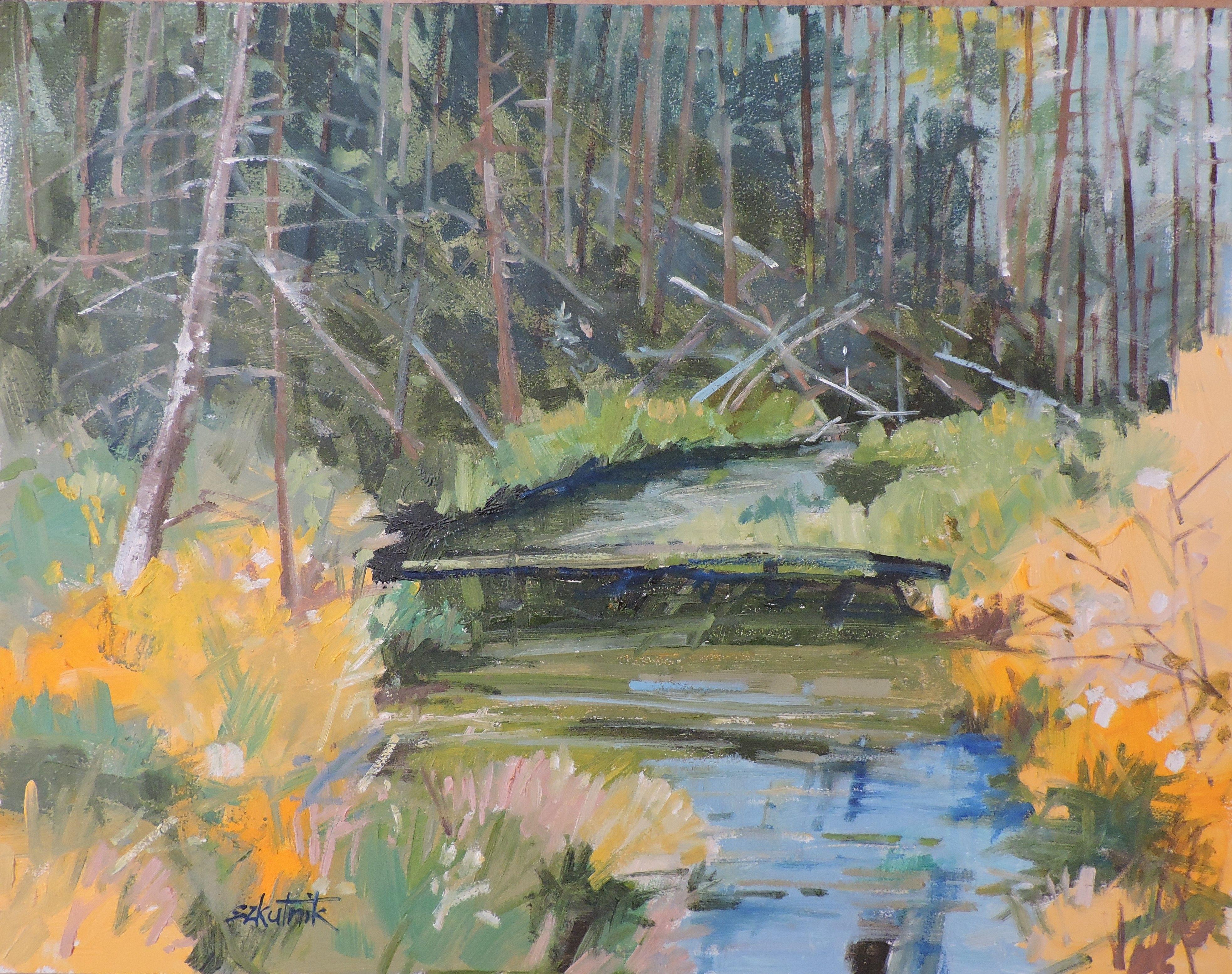 original en plein air oil on panel paint in Colorado :: Painting :: Impressionist :: This piece comes with an official certificate of authenticity signed by the artist :: Ready to Hang: No :: Signed: Yes :: Signature Location: front :: Wood Panel ::