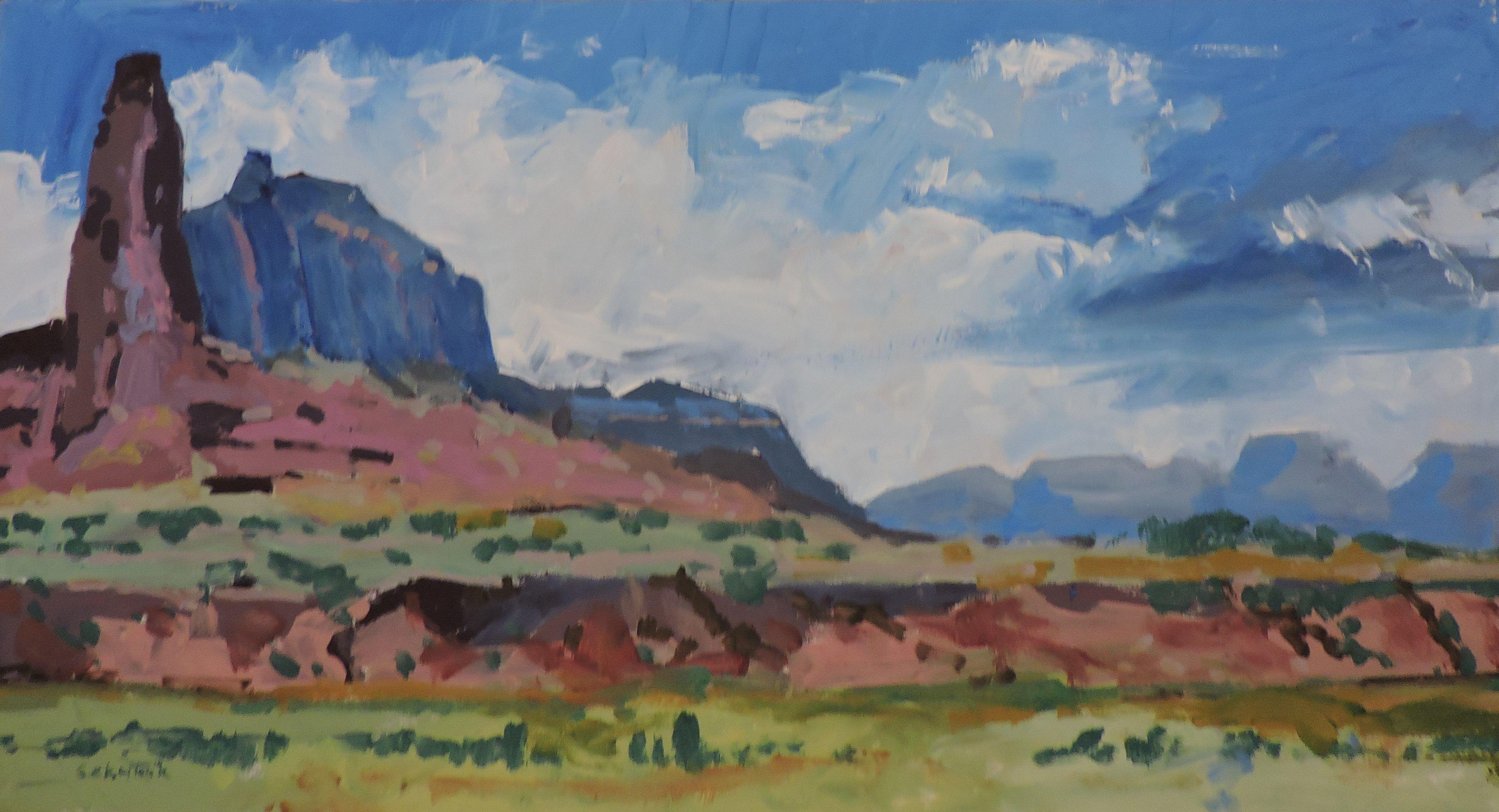 Richard Szkutnik Landscape Painting - From the Canyon Land, Painting, Oil on Other
