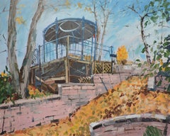 Gazebo, Painting, Oil on Other