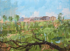 Glowing after Rain, Painting, Oil on Wood Panel