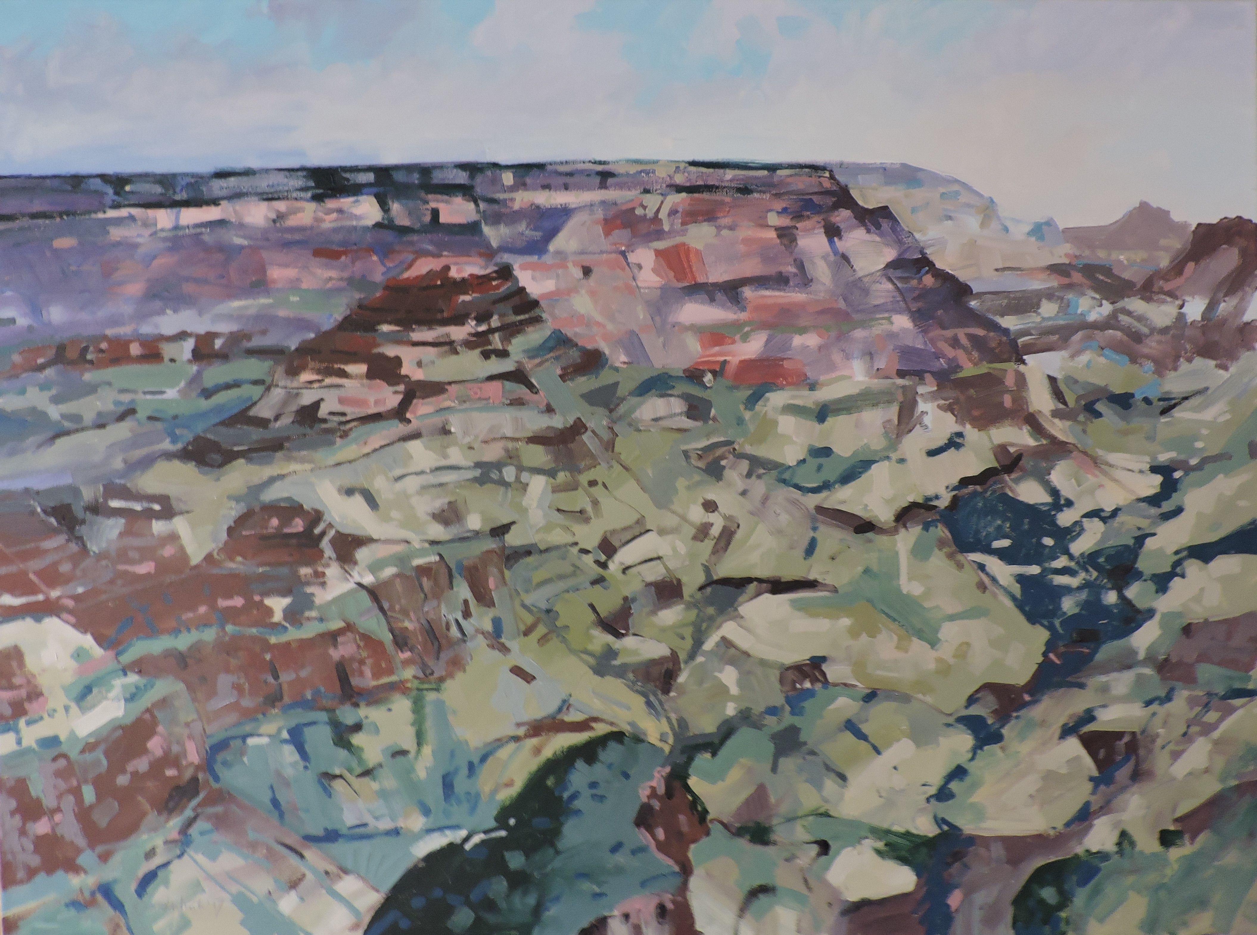 Grand Canyon, Gemälde, Öl auf Leinwand – Painting von Richard Szkutnik