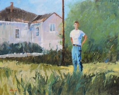 Home Owner, Painting, Oil on Wood Panel