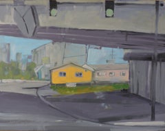 Peinture - « I-25 Bridge », huile sur autre