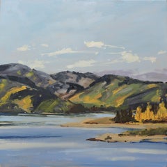Lake Granby, Painting, Oil on MDF Panel