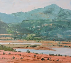 Lake, Painting, Oil on Wood Panel