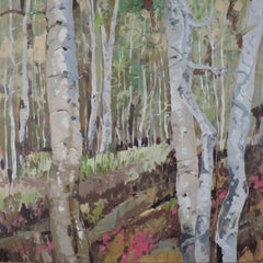 Manti - Forêt de Lasal, peinture, huile sur autre