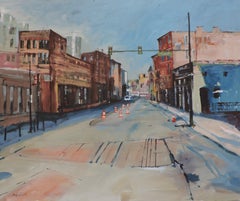 Market St, Painting, Oil on Other